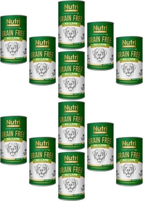 400Gr %92 Kuzu Etli Tatlı Patatesli Hipo Alerjenik Tahılsız 12Adet Yaş Köpek Maması