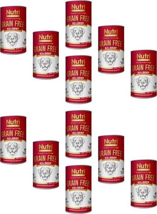 400Gr %92 Sığır Etli Tatlı Patatesli Hipo Alerjenik Tahılsız 12Adet Yaş Köpek Maması