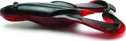 Noisy Flapper 8.9cm (3.5") #467 Black Red Belly Silikon Kurbağa