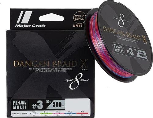 Dangan Braid X 8X İp Misina PE 3.0 0.23mm 50lb/22.7kg 300mt Multi