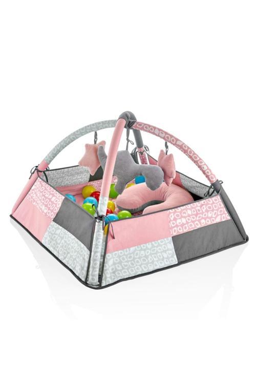 3 Fonksiyonlu Bebek Oyun Jimnastik Halısı Gül Rengi