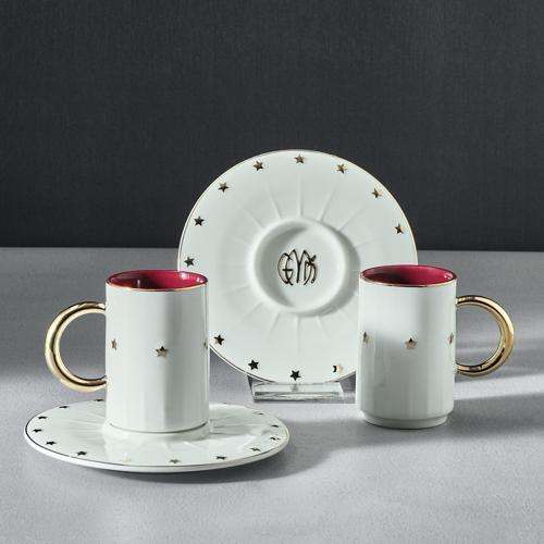 Cumhuriyet Yüzyılı Cumhur 2 Kişilik Espresso Fincan Takımı 80 ml