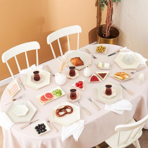 Forever Bone Puzzle 32 Parça 6 Kişilik Kahvaltı Takımı