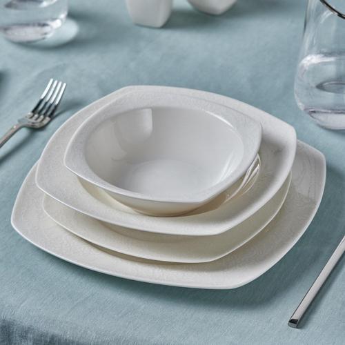 Square Bone Salus 53 Parça 12 Kişilik Yemek Takımı