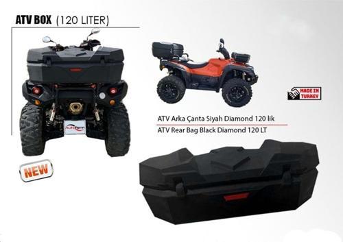 Atv Arka Bagaj Çanta Abs Materyal Özel Yaslanma Bölmeli Dayanıklı Atv Tur Çantası 120Lt Kilitli Pe