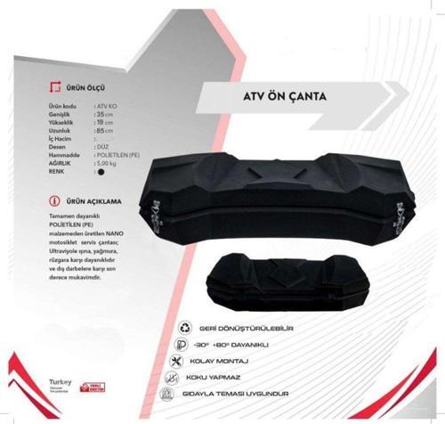 Atv Arka Ve Ön Kullanılabilir Bagaj Çanta Abs Materyal Özel Dayanıklı Atv Tur Çantası 70 Lt Kilitli