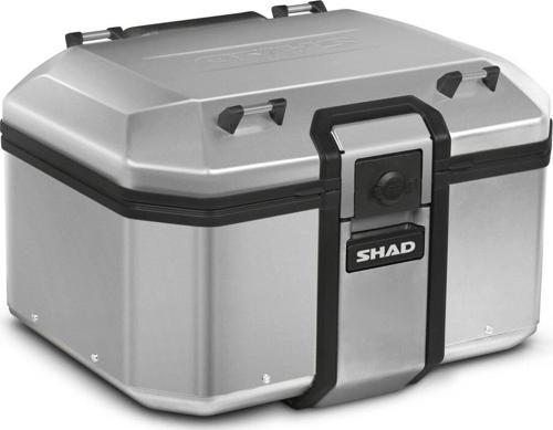 Motosiklet Alüminyum Arka Çanta Shad Terra Motor Tur Çantası Silver 48 Lt
