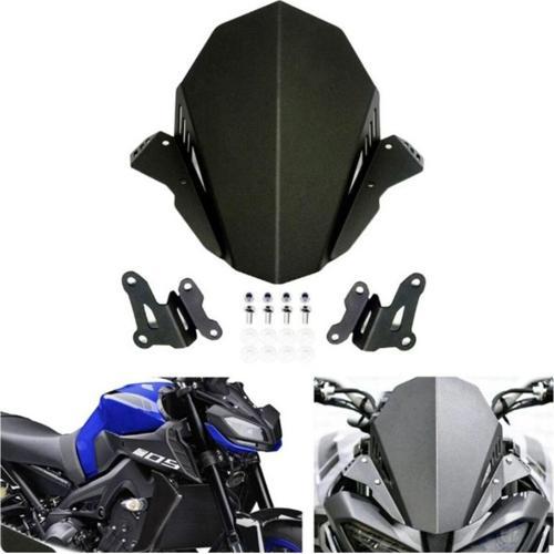 Motosiklet Alüminyum Cnc Rüzgar Siperlik Mt09-Fz09 2017/20 Uyumlu Bağlantı Aparatlı Motor Rüzgarlık