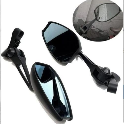 Motosiklet Alüminyum Dikiz Aynası Unıversal Model Kristal Mavi Cam Motor Aynası