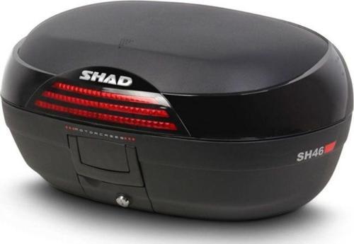 Motosiklet Arka Çanta Sh-46 Litre Motor Arka Tur Çantası Topcase 46 Lt