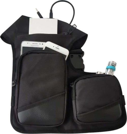 Motosiklet Bel Bacak Çantası Impertex Kumaş Bol Para Cepli Kurye Motor Çanta Leg Bag