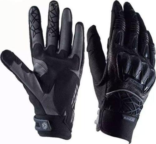 Motosiklet Eldiveni Full Koruma Ayarlanabilir Bilek Bantı Deri Microfiber Kumaş Motor Eldiven