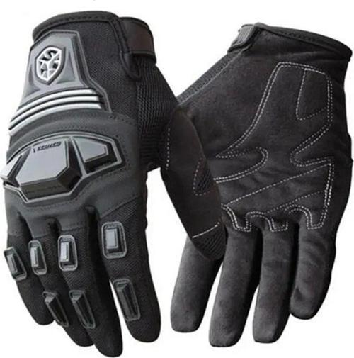 Motosiklet Eldiveni Neopren Kumaş Full Korumalı Siyah Motor Eldiveni