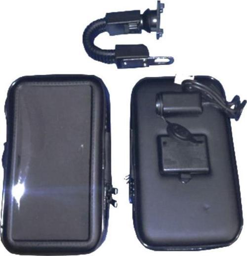 Motosiklet Kapalı Usb'Li Ayna Bağlantılı Telefon Tutucu