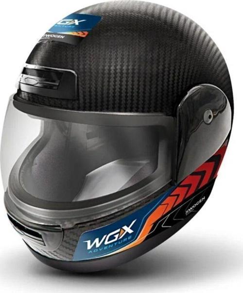 Motosiklet Karbon Desenli Kask Full Face Motor Kaskı Black