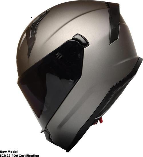 Motosiklet Kask Ece 22.R06 Sertifikalı Güneş Vizörlü Fiber Kask Full Face Motor Kaskı Yeni Sezon