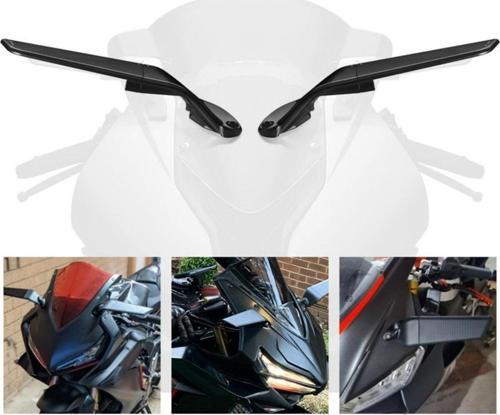 Motosiklet Grenaj Kanat Ayna Karbon 360 Dönebilen Universal Model Motor Ayna