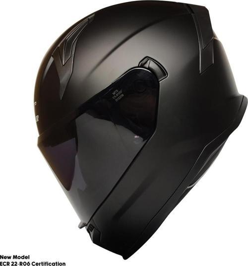Motosiklet Kask Ece 22.R06 Sertifikalı Güneş Vizörlü Fiber Kask Full Face Motor Kaskı Yeni Sezon