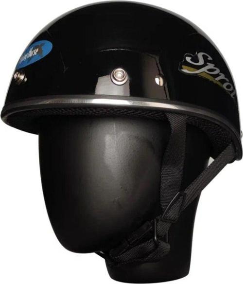 Motosiklet Kaskı Abs Materıal Yarım Chopper Model Kask Vespa Scooter Black