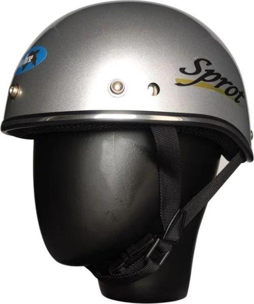 Motosiklet Kaskı Abs Materıal Yarım Chopper Model Kask Vespa Scooter Grey