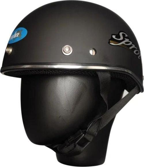 Motosiklet Kaskı Abs Materıal Yarım Chopper Model Kask Vespa Scooter Mat Black
