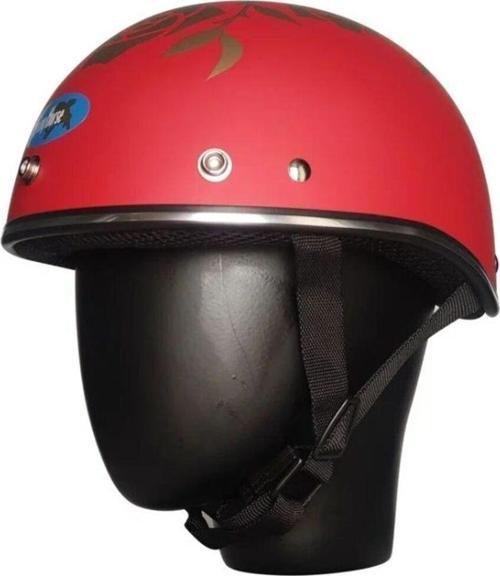 Motosiklet Kaskı Abs Materıal Yarım Chopper Model Kask Vespa Scooter Mat Rose