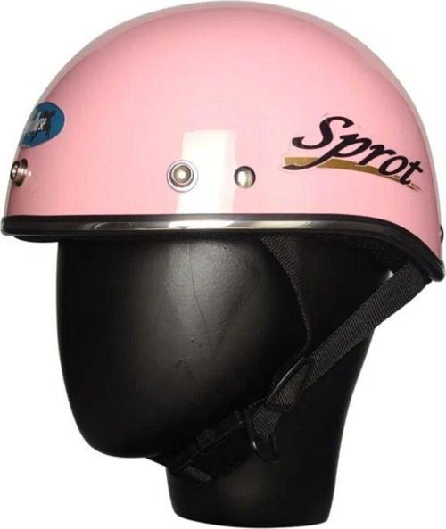 Motosiklet Kaskı Abs Materıal Yarım Chopper Model Kask Vespa Scooter Pınk