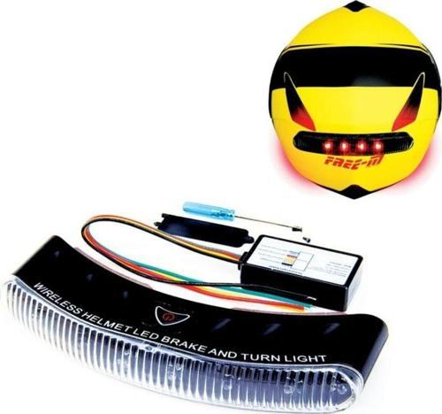 Motosiklet Kablosuz Kask İkaz Stop Led Suya Dayanıklı Wıreless Sert Plastik Motor Kablosuz Led