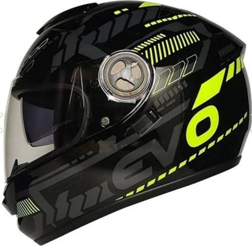 Motosiklet Kaskı Ce Onaylı Full Face Abs Materıal Güneş Vizörlü Kask Fr 913 Evo Yellow