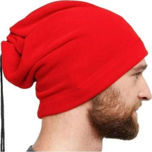 Motosiklet Kışlık Giyim Polar Bandana Boyunluk Motor Bere Soğuk Baş Koruma Kırmızı