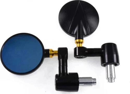 Motosiklet Lüx Gidon Aynası Unıversal Model Büyük Ayna 1.Kalite Motor Gidon Aynası Black