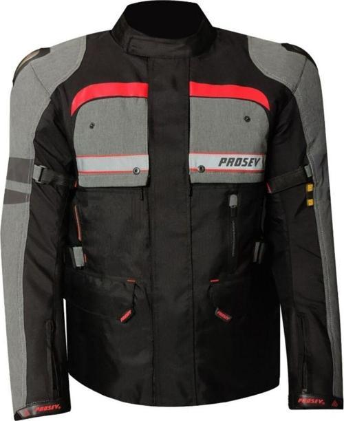 Motosiklet Montu Long 4 Mevsim Full Korumalı Maxdura 600-D Dayanıklı Kumaş Touring Motor Mont Red