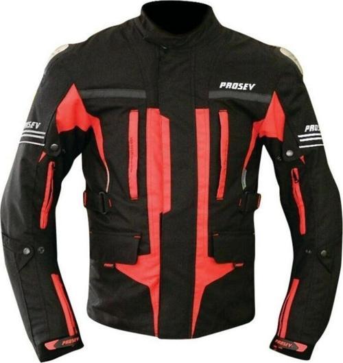 Motosiklet Montu Maxdura Kumaş 4 Mevsim Titanyum Korumalı Kışlık Uzun Motor Mont Kırmızı