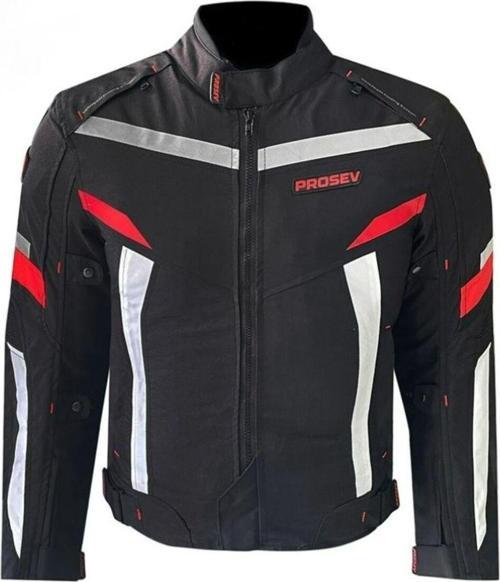 Motosiklet Montu 4 Mevsim Full Koruma Özel Oxford 600-D Kumaş Motor Mont Red