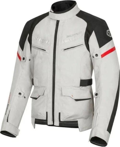 Motosiklet Montu 4 Mevsim Long Dayanıklı Oxford Kumaş Yumuşak Astarlı Motor Mont Man Grey