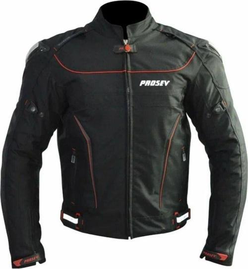 Motosiklet Montu Reflektörlü 4 Mevsim Maxdura Kumaş Hörgüçlü Model Motor Mont Siyah