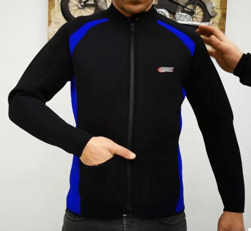Motosiklet Neopren Yelek Uzun Kollu Cepli Terleme Yapmaz Rüzgar Geçirmez Kollu Motor Yelek