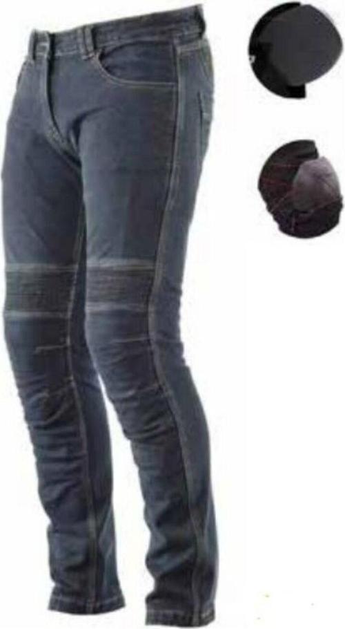 Motosiklet Pantolonu Likralı Esnek Kumaş Korumalı Kevlar Kot Motor Pantolon Blue Jean