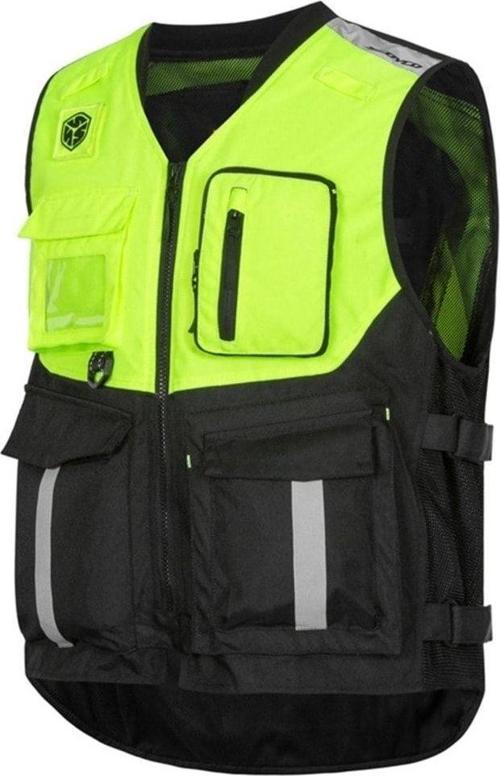 Motosiklet Reflektörlü Yelek Gece Gündüz Farkındalık Yeleği Neon 600 D Oxford Kumaş Reflektif Yelek