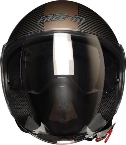 Motosiklet Yarım Kask Camlı Ce Onaylı Güneş Vizörlü Motor Kaskı Soft