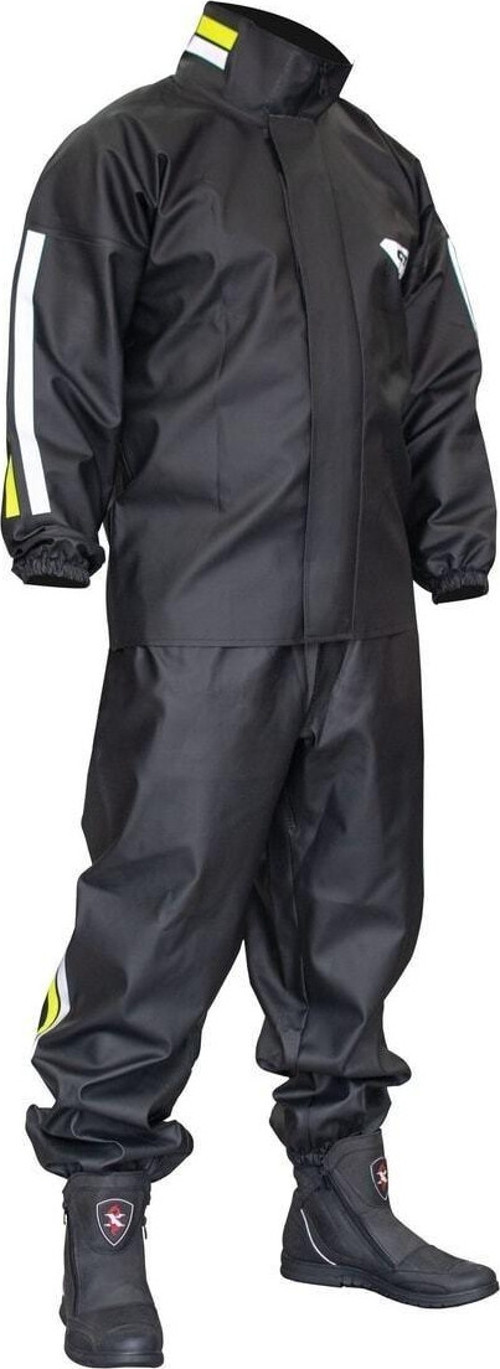 Reflektörlü Özel Kesim 0,40Mm Kalın Yağmurluk Takım Su Geçirmez Pvc Yağmurluk Air Ventilation