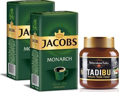 Monarch Filtre Kahve 2 x 500 gr + Tadıbu Kakaolu Fındık Ezmesi 330 gr