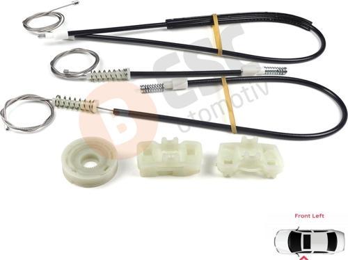 Land Rover Freelander MK1 L314 LN 1997-2006 3/5 Kapı LR006372 İçin Elektrikli Ön Sol Cam Kriko Seti