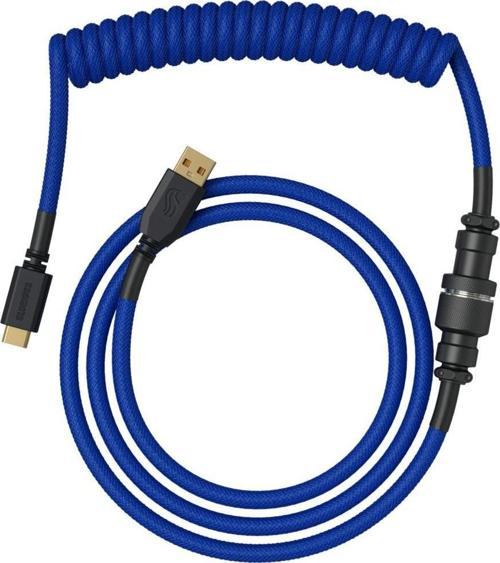Sarmal USB-C to USB-A 1.4 Metre Klavye Kablosu Mavi