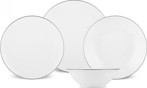Vera Platin 24 Parça 6 Kişilik Porselen Yemek Takımı