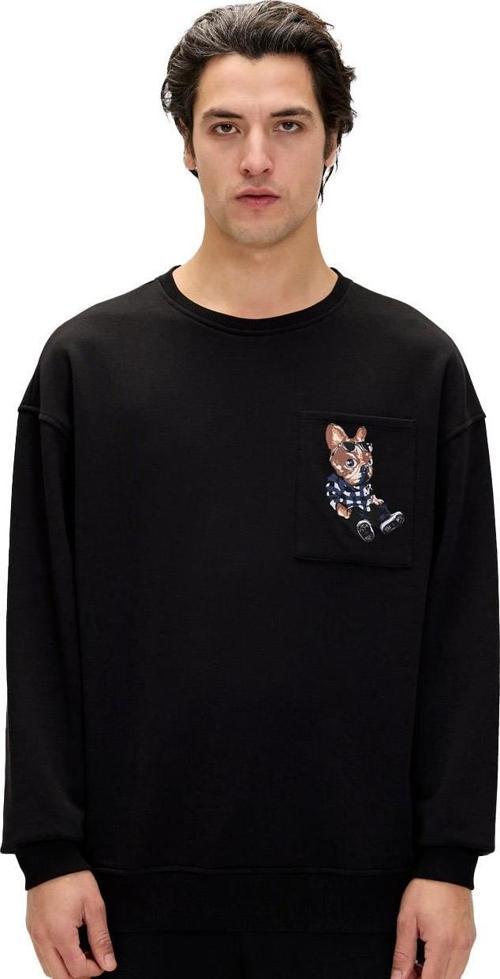 24.02.12.015 Javed Crewneck Sweatshirt Siyah