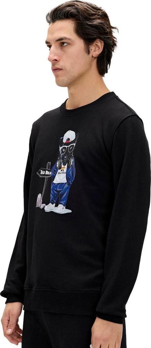 24.02.12.020 Panther Crewneck Sweatshirt Siyah