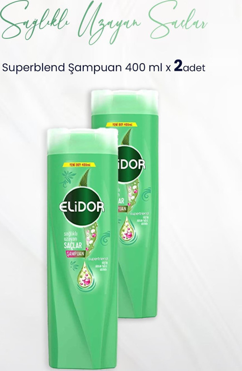 Superblend Şampuan Sağlıklı Uzayan Saçlar 400 ml x 2 Adet