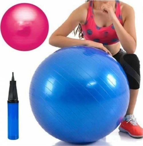 65 Cm Mor Deluxe Pilates Topu 25 Cm Çift Yönlü Pompa