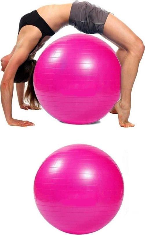 Fitilli Pilates Yoga Egzersiz Jimnastik Fitness Denge Topu Büyük Boy 65 Cm